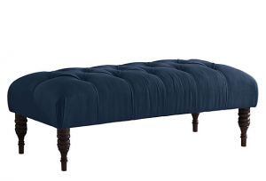 Shop home accessories - One Kings Lane Colette Tufted Bench Navy.jpg